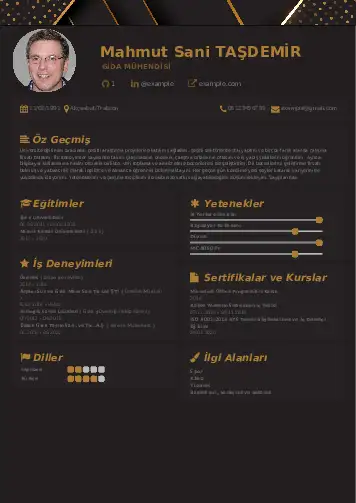 Gıda Mühendisi CV Örnekleri cv indir